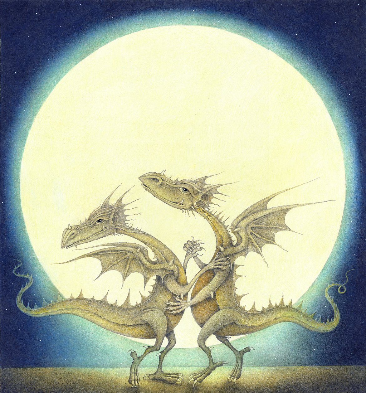 Tančící draci, 2009 (kombinovaná technika) od Wayne Anderson