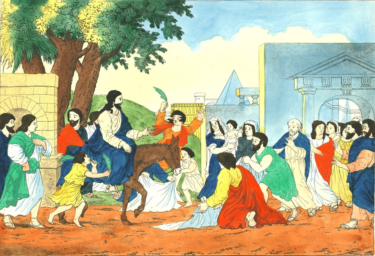 Kristův vjezd do Jeruzaléma, 19. století od Weenix