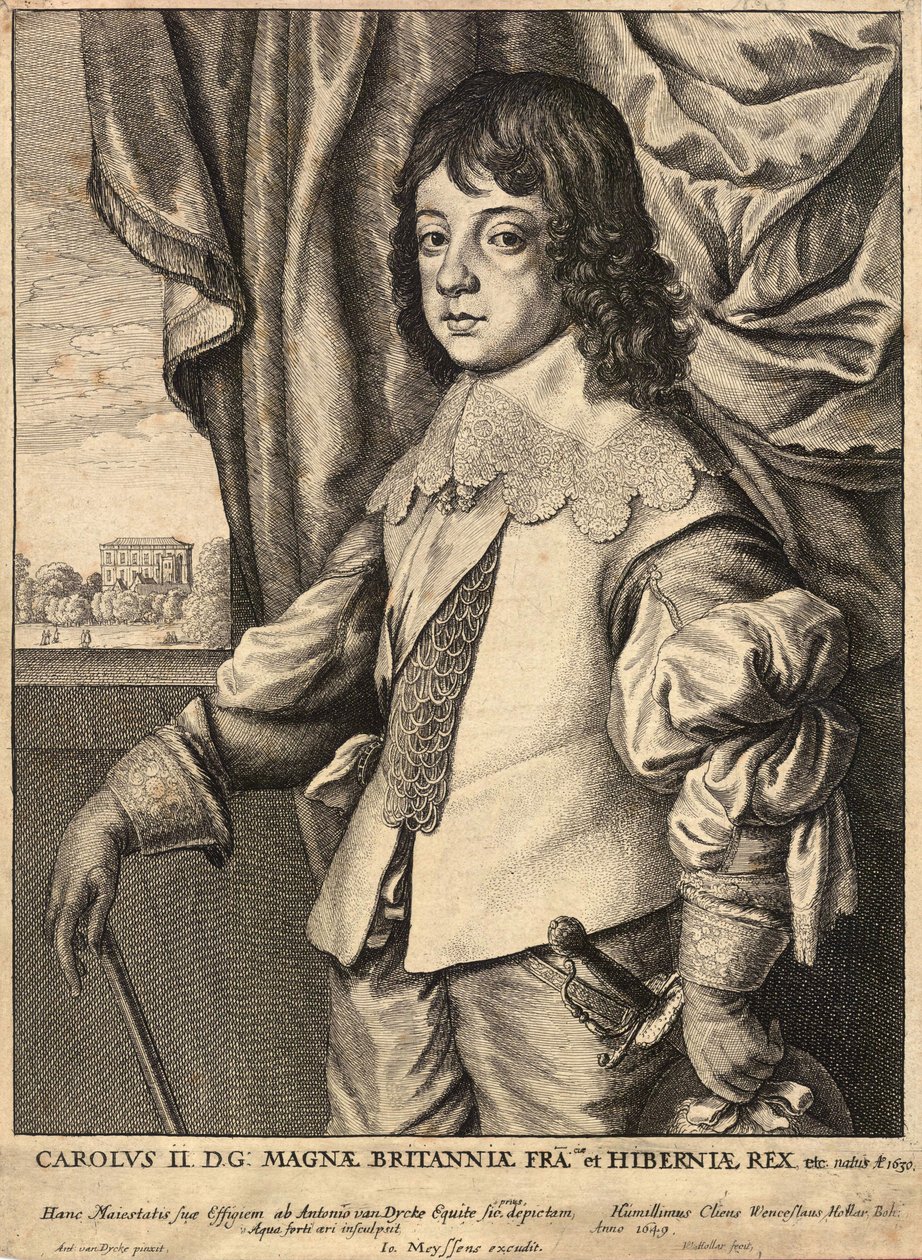 Karel II. Stav 4 od Wenceslaus Hollar