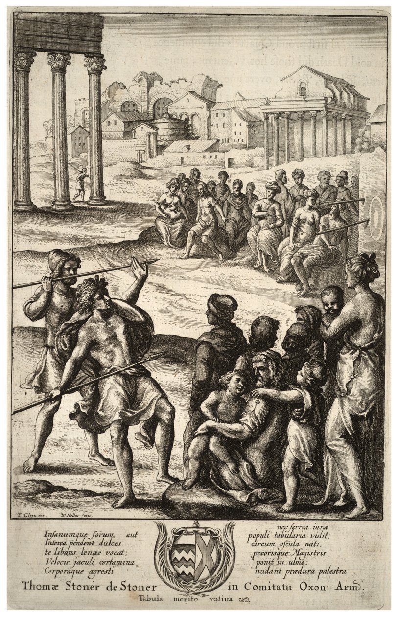 Hod oštěpem. Stav 3 od Wenceslaus Hollar