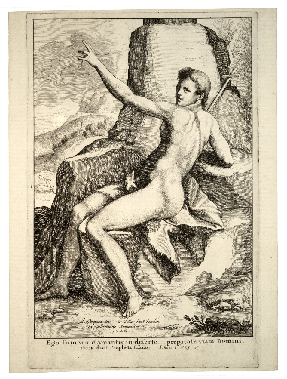 Jana Křtitele. Stav 2 od Wenceslaus Hollar