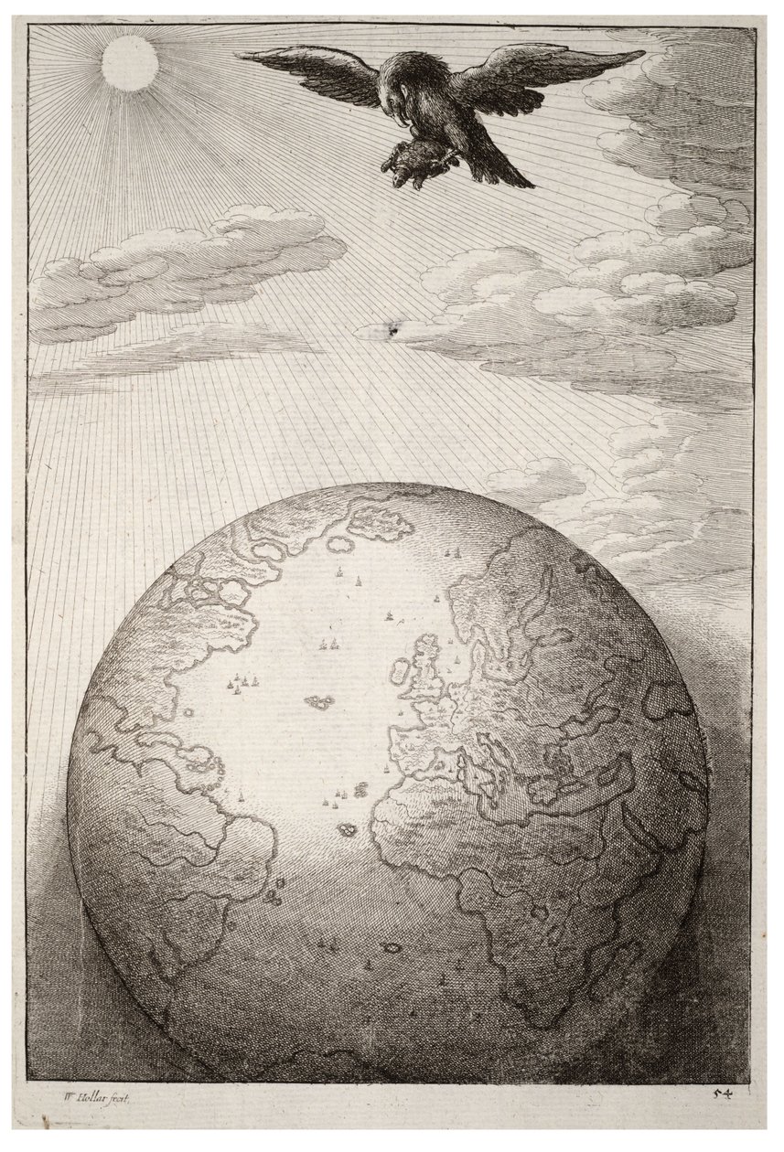 Želva a orel. Stav 1 od Wenceslaus Hollar