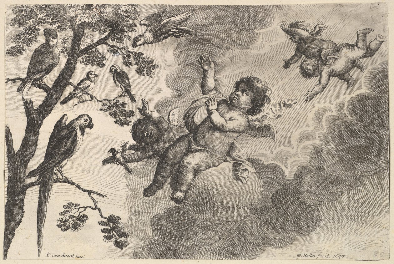 Vzduch Čtyři živly, ca. 1647. od Wenceslaus Hollar