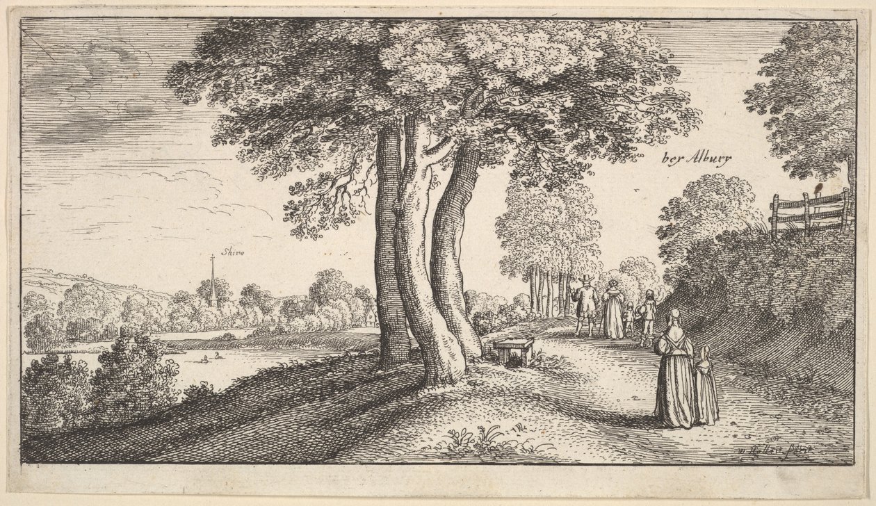 Albury, 1625-77. od Wenceslaus Hollar