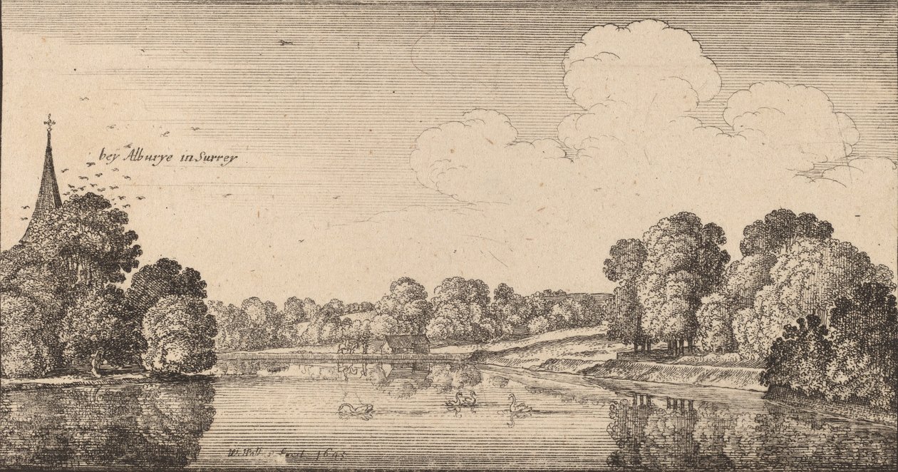 Albury, 1645. od Wenceslaus Hollar