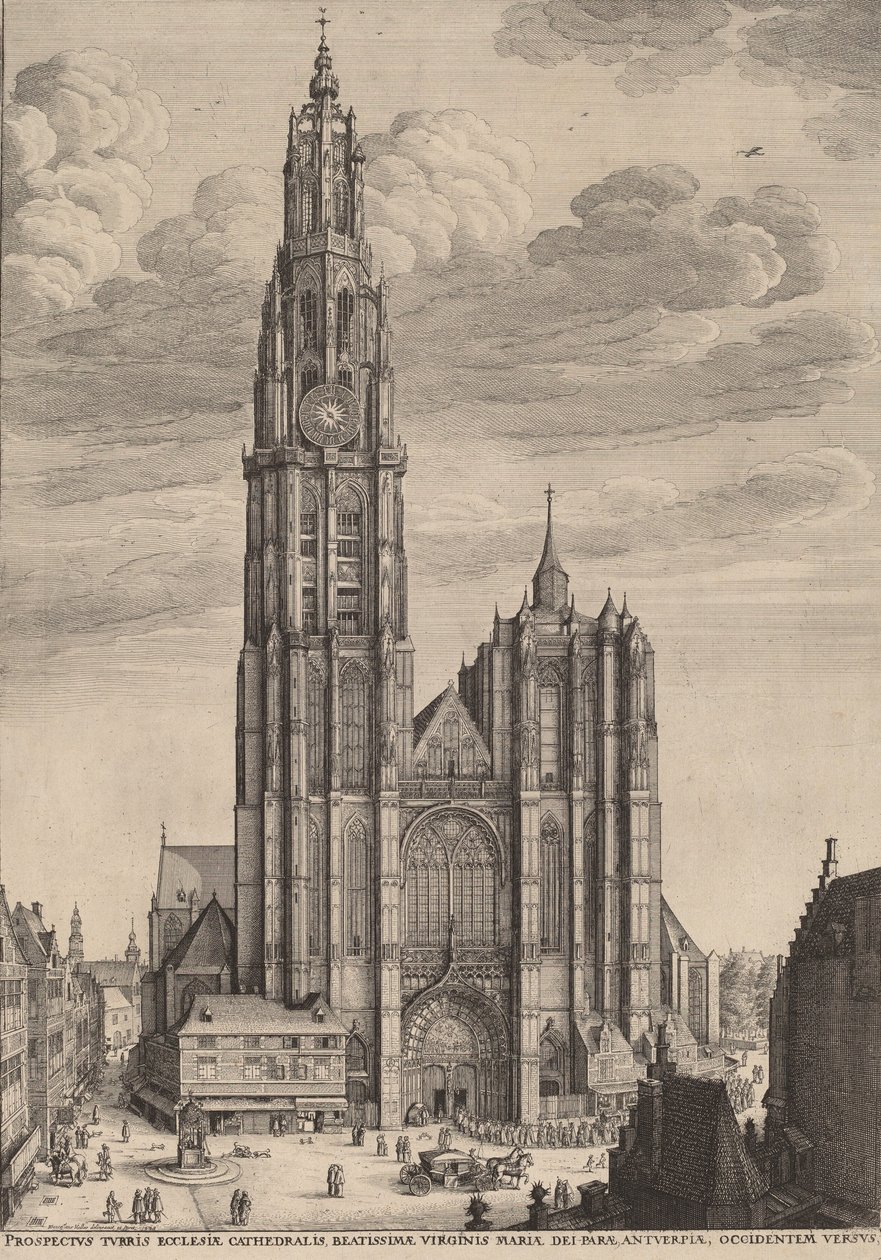Antverpská katedrála, 1649. od Wenceslaus Hollar