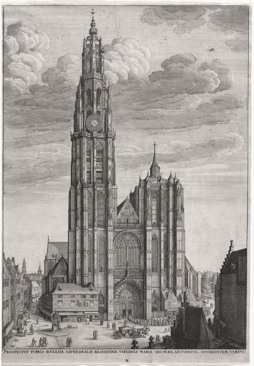 Antverpská katedrála, 1649. od Wenceslaus Hollar