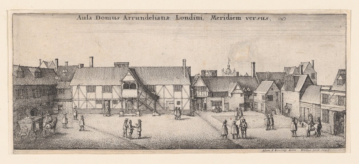 Arundelův dům z jihu, 1646., 1646. od Wenceslaus Hollar