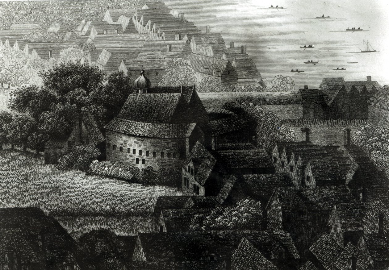Medvědí zahrada, 1647 od Wenceslaus Hollar