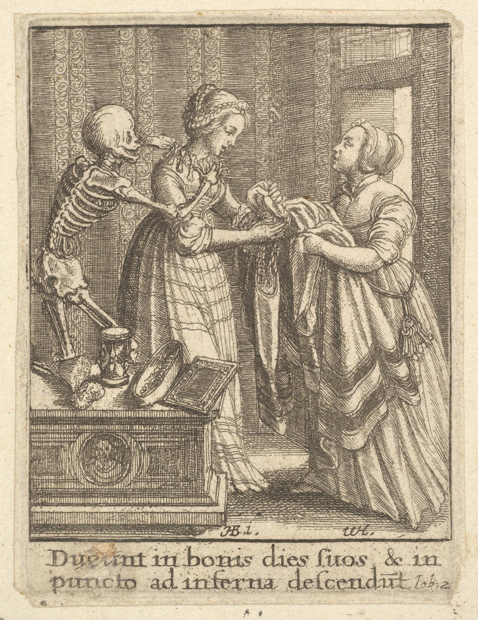 Nevěsta z tance smrti, 1651. od Wenceslaus Hollar