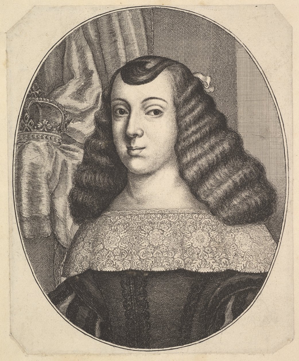 Kateřina z Braganzy, 1661. od Wenceslaus Hollar