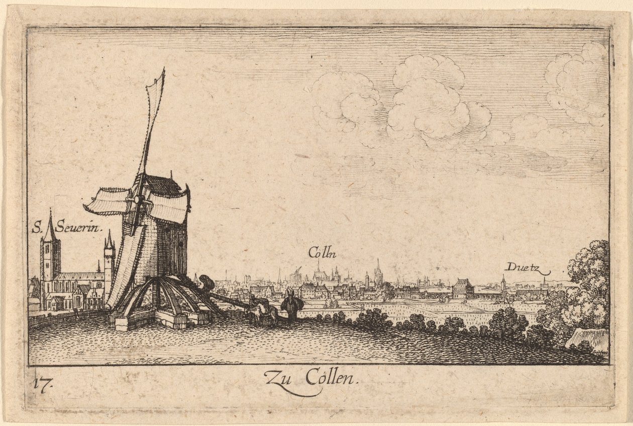 Kolín nad Rýnem od Wenceslaus Hollar