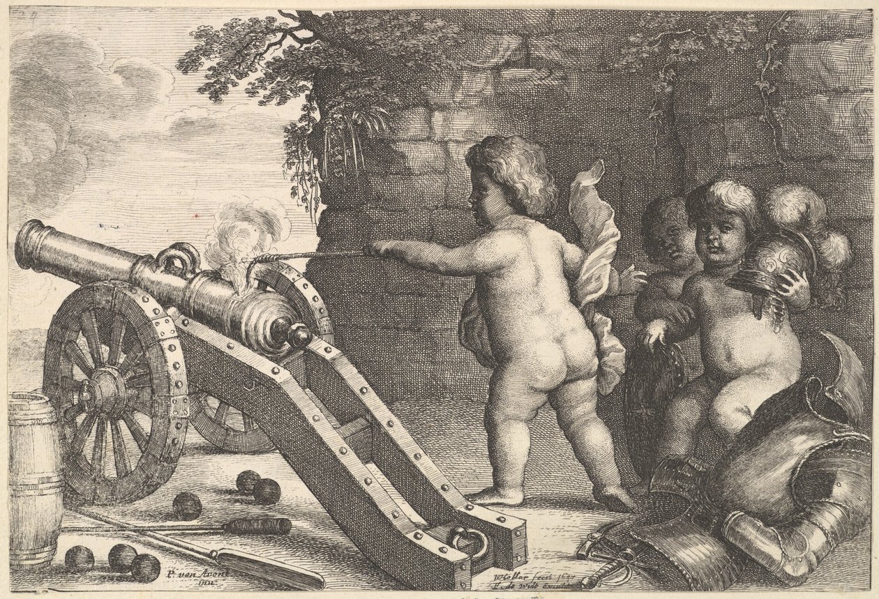 Fire The Four Elements, 1647. od Wenceslaus Hollar