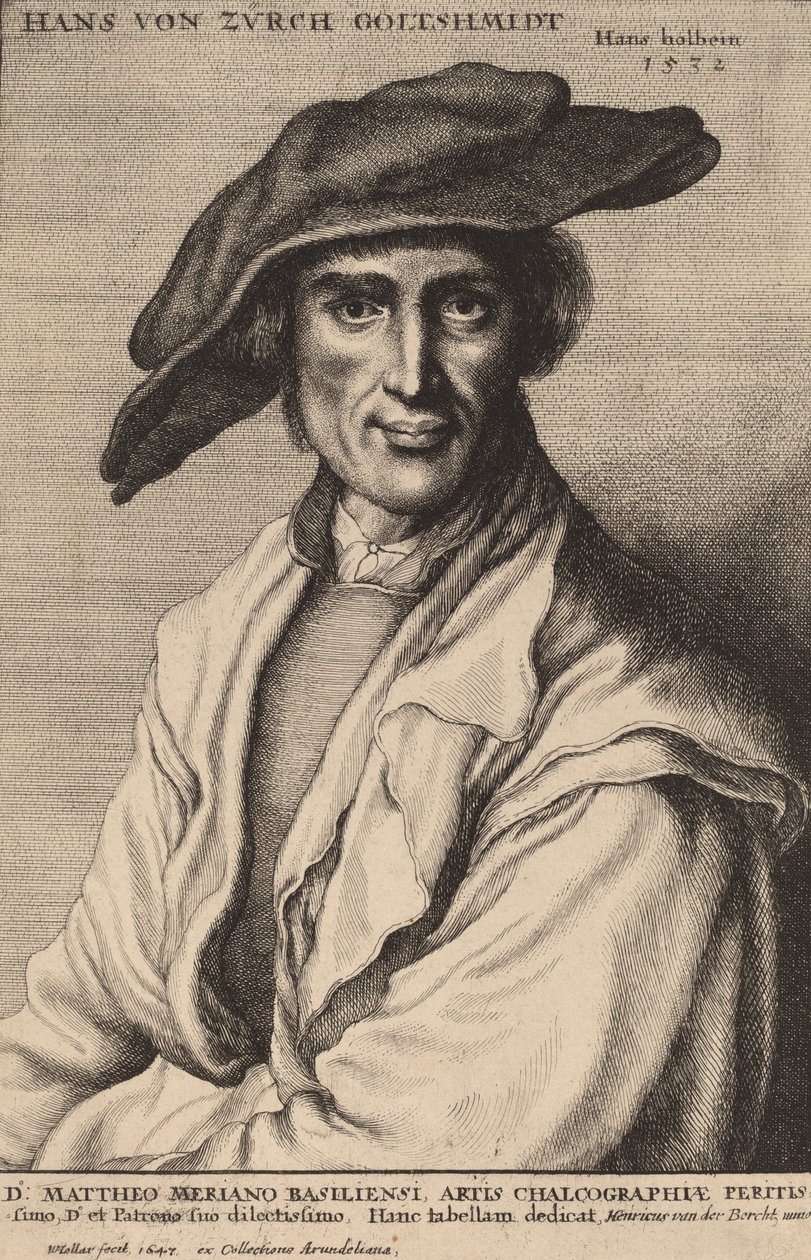 Hans von Zurch, zlatník, 1647. od Wenceslaus Hollar