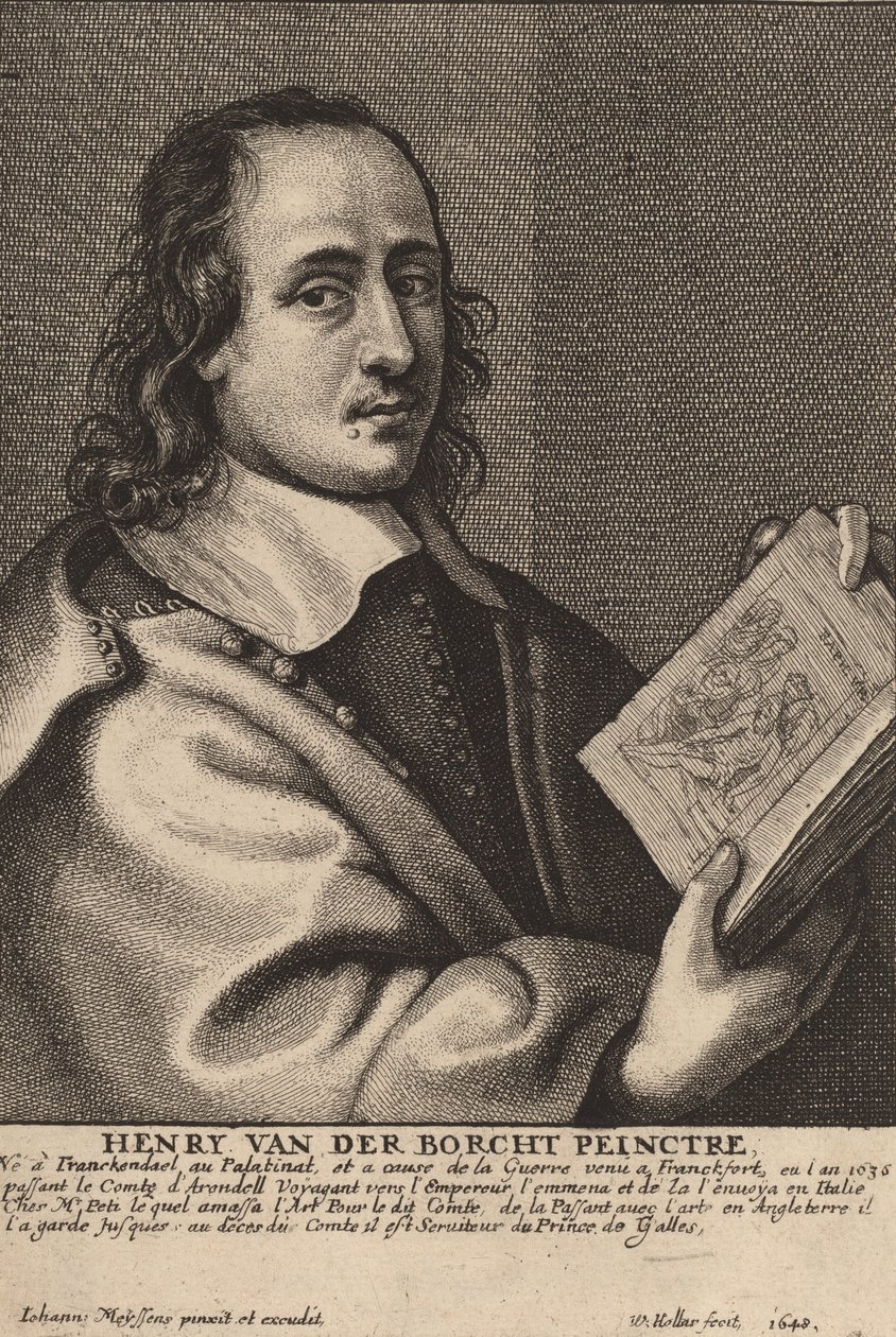 Henry van der Borcht, malíř, 1648. od Wenceslaus Hollar