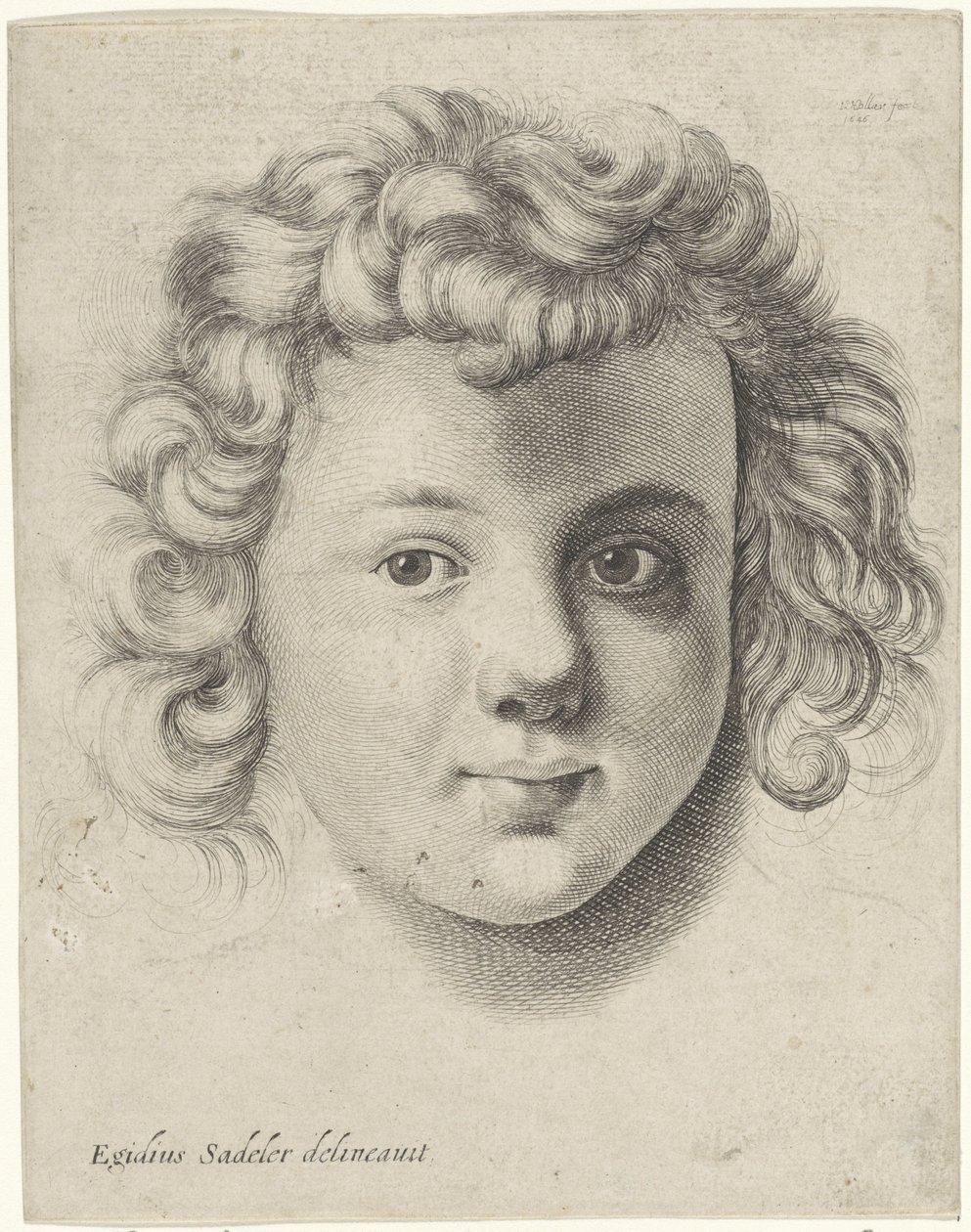 Hlava dítěte od Wenceslaus Hollar