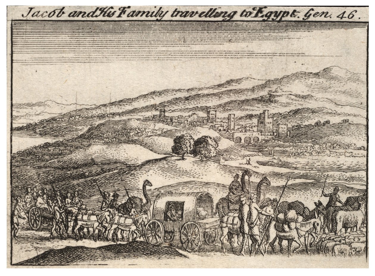 Jakub na cestě do Egypta. stát 3 od Wenceslaus Hollar