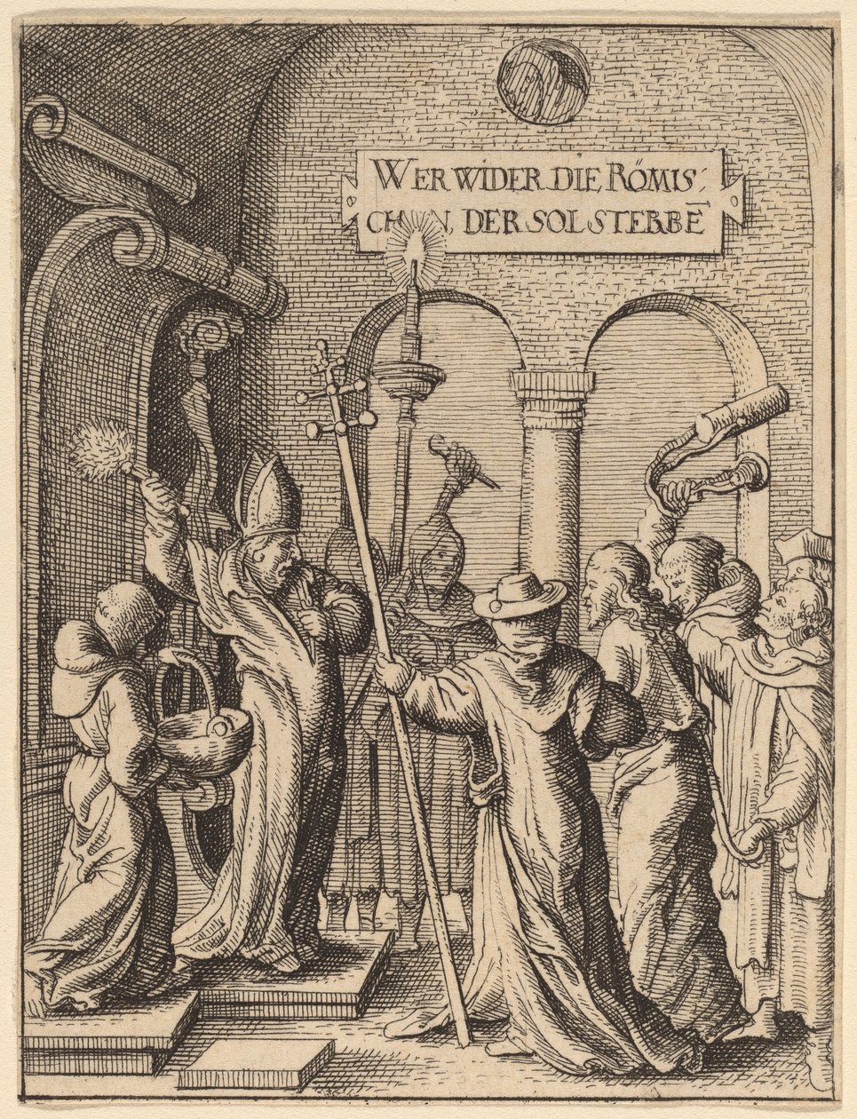 Ježíš před Kaifášem od Wenceslaus Hollar