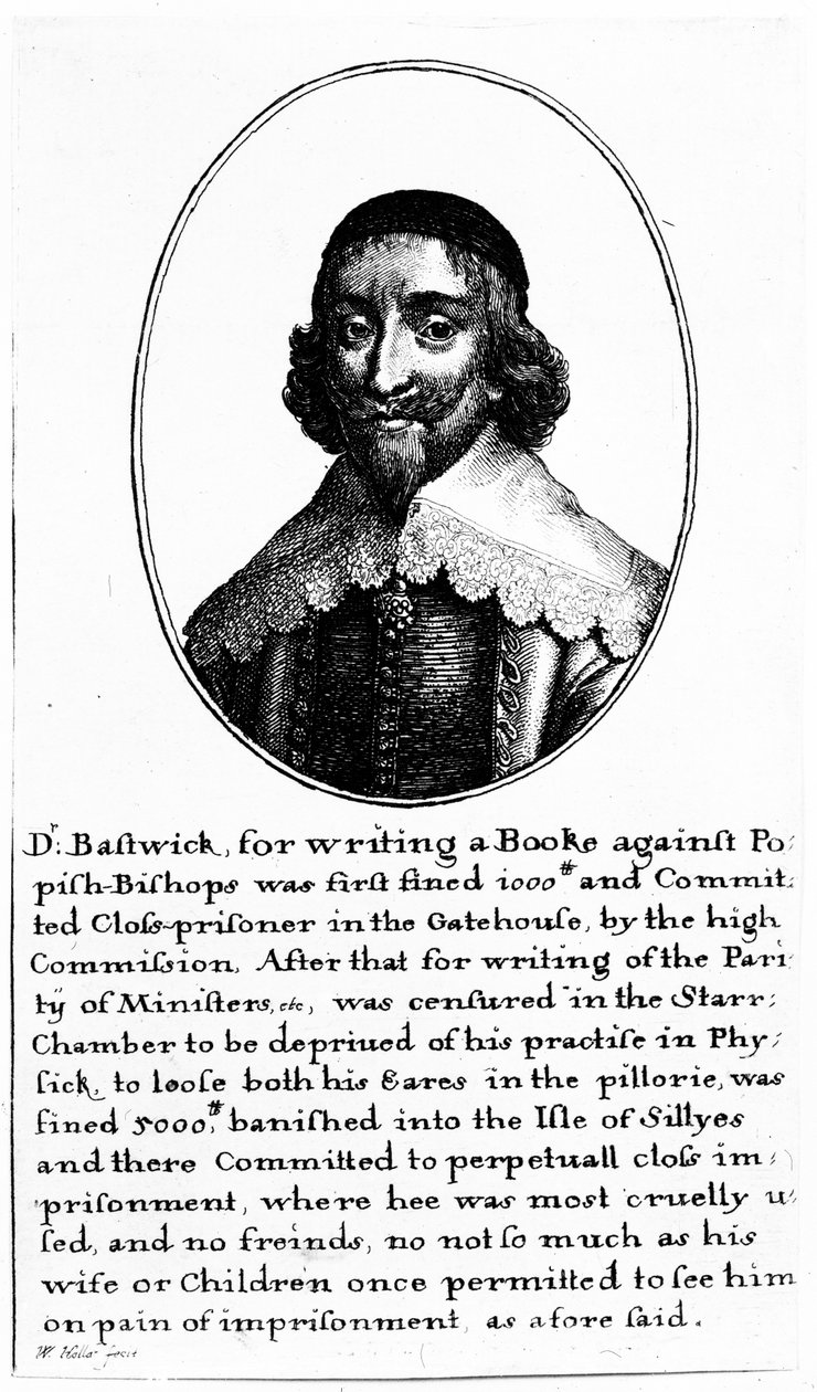 John Bastwick (rytina) od Wenceslaus Hollar