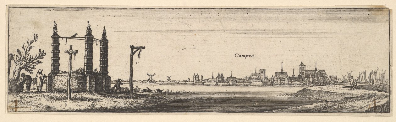 Kampen, 1642-44. od Wenceslaus Hollar