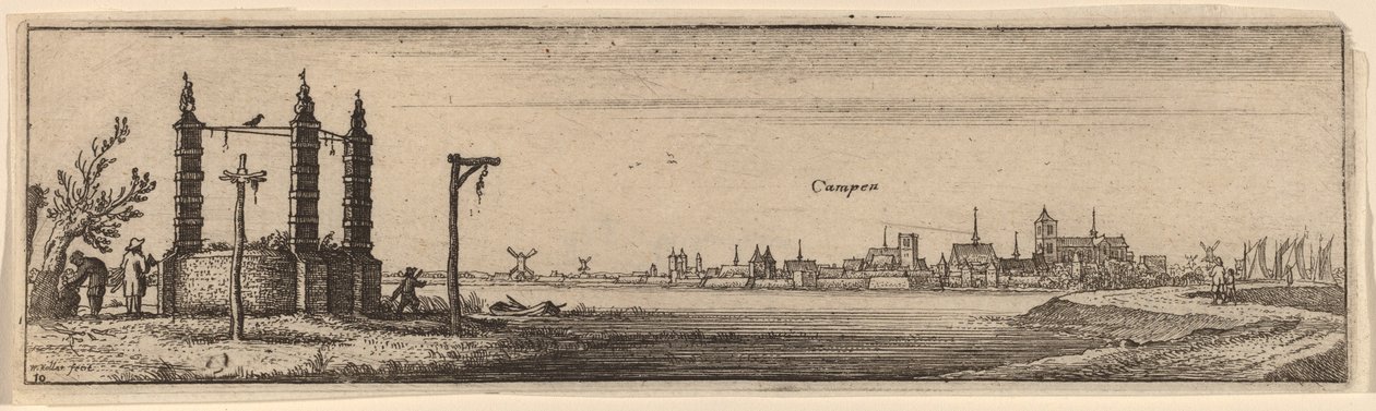 Kampen, kolem 1632. od Wenceslaus Hollar