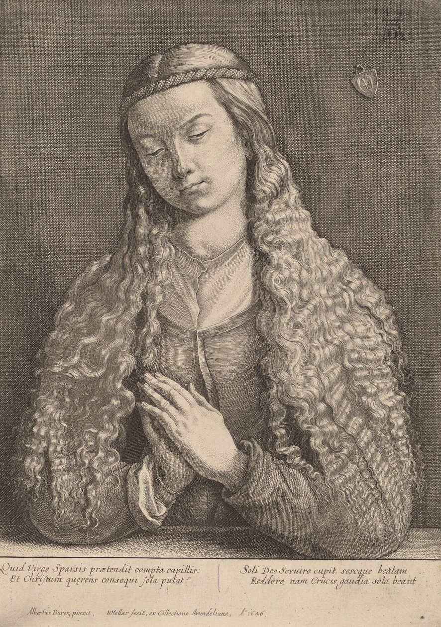 Katharine Furlegerin, 1646. od Wenceslaus Hollar