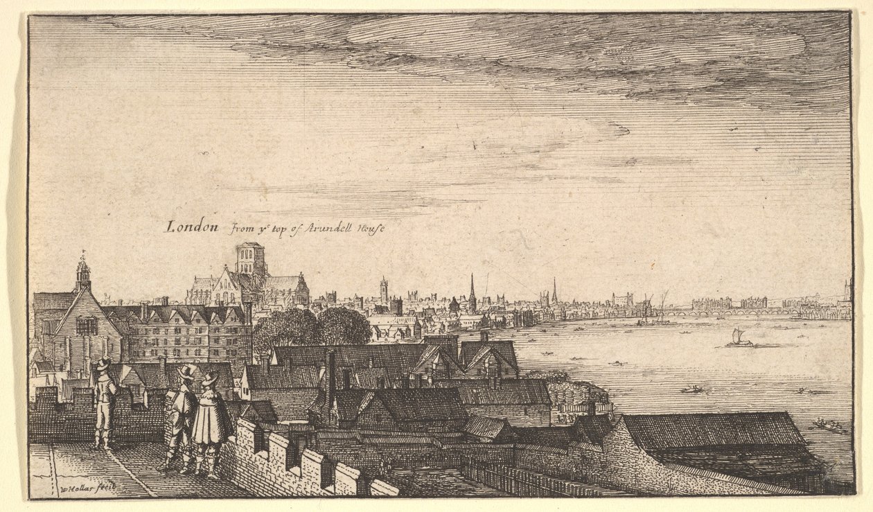 Londýn z Arundel House, 1643. od Wenceslaus Hollar