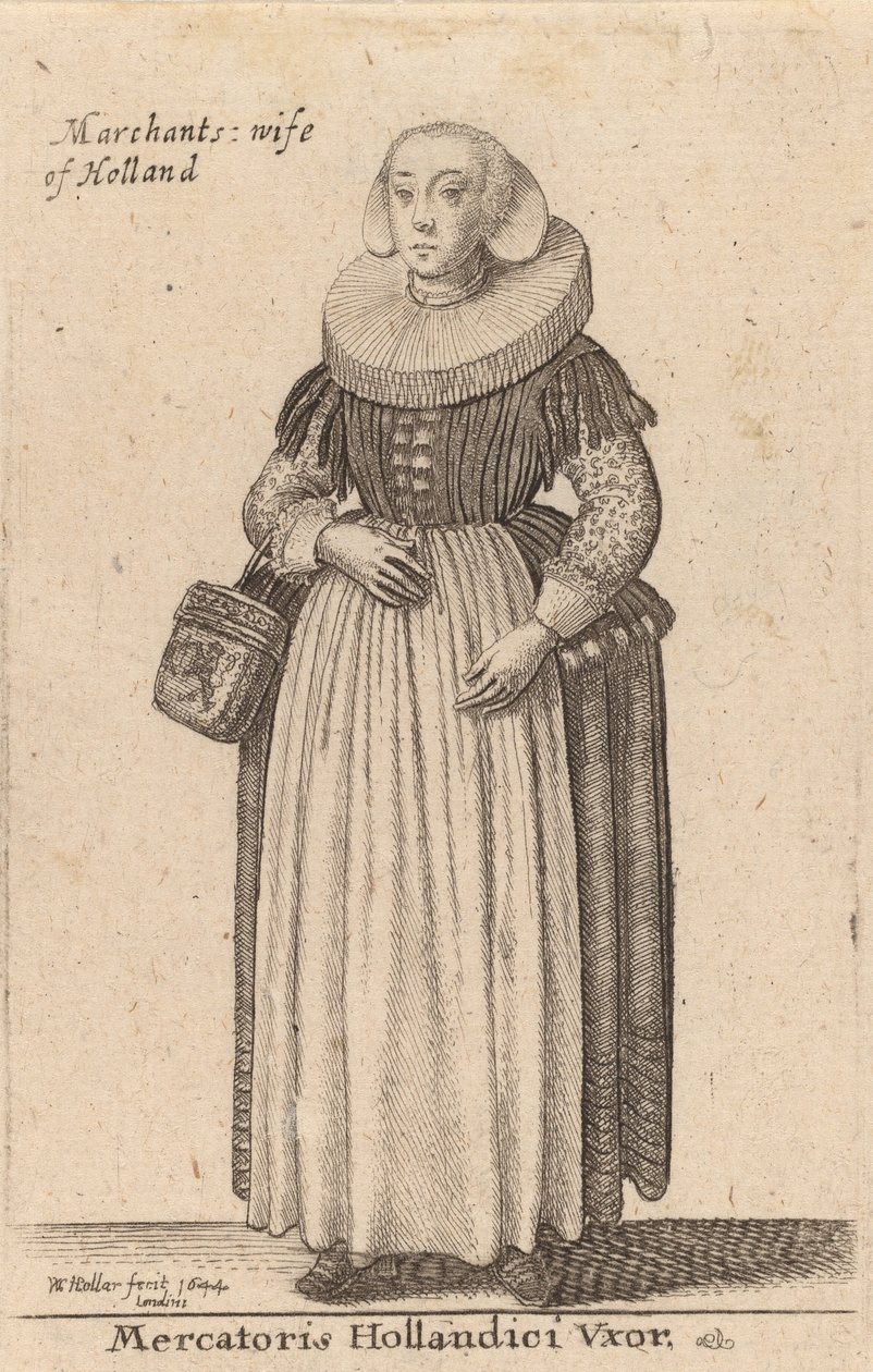 Manželka holandského obchodníka, 1644. od Wenceslaus Hollar