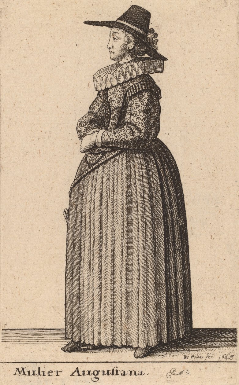 Augustanka, 1643 od Wenceslaus Hollar