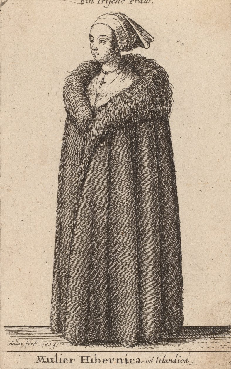 Irská žena, 1649. od Wenceslaus Hollar