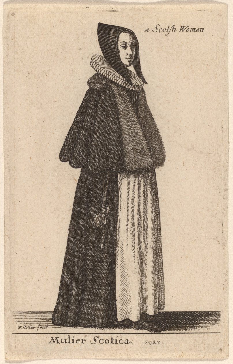 Skotská žena od Wenceslaus Hollar