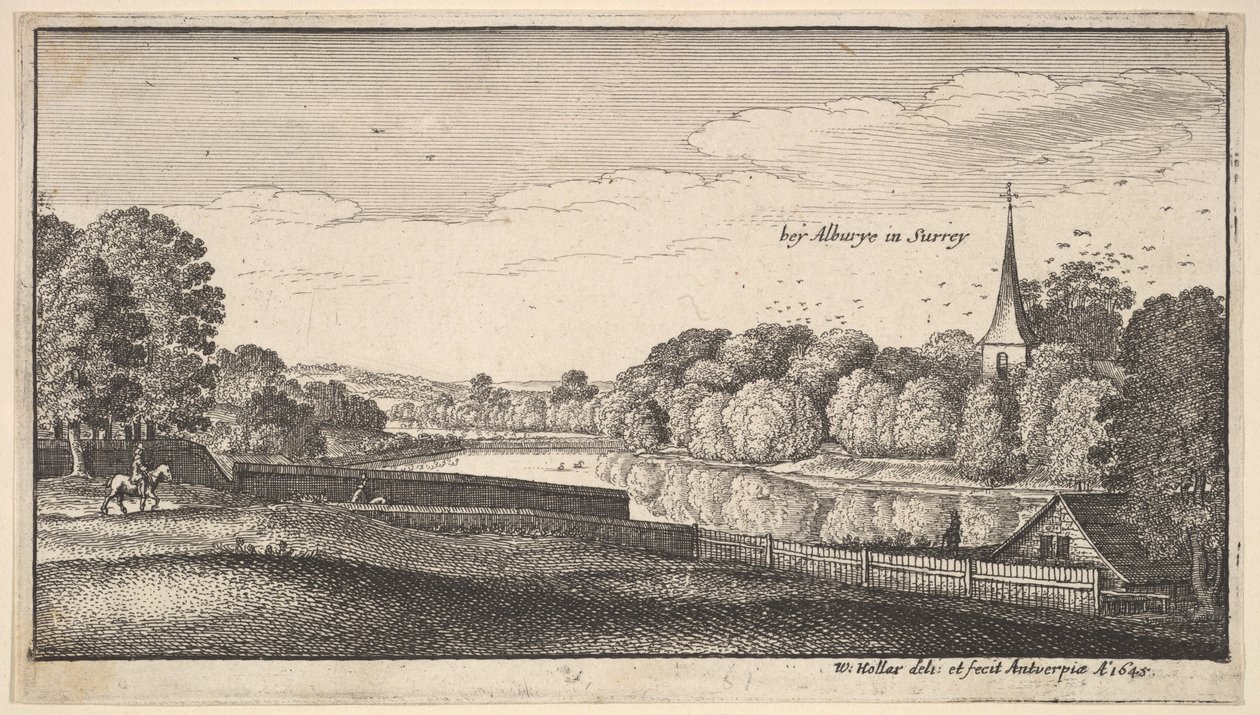 Poblíž Albury, 1645. od Wenceslaus Hollar