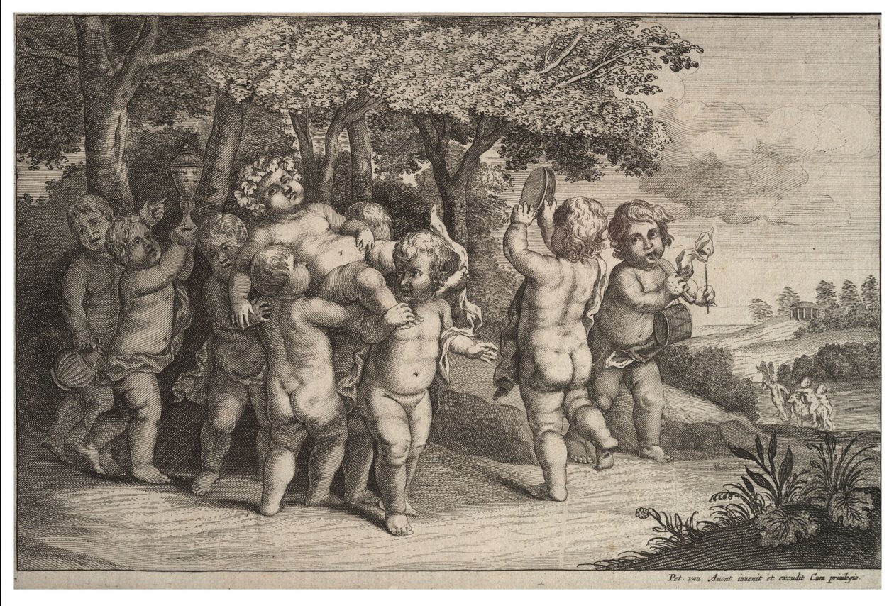 Devět malých kluků od Wenceslaus Hollar