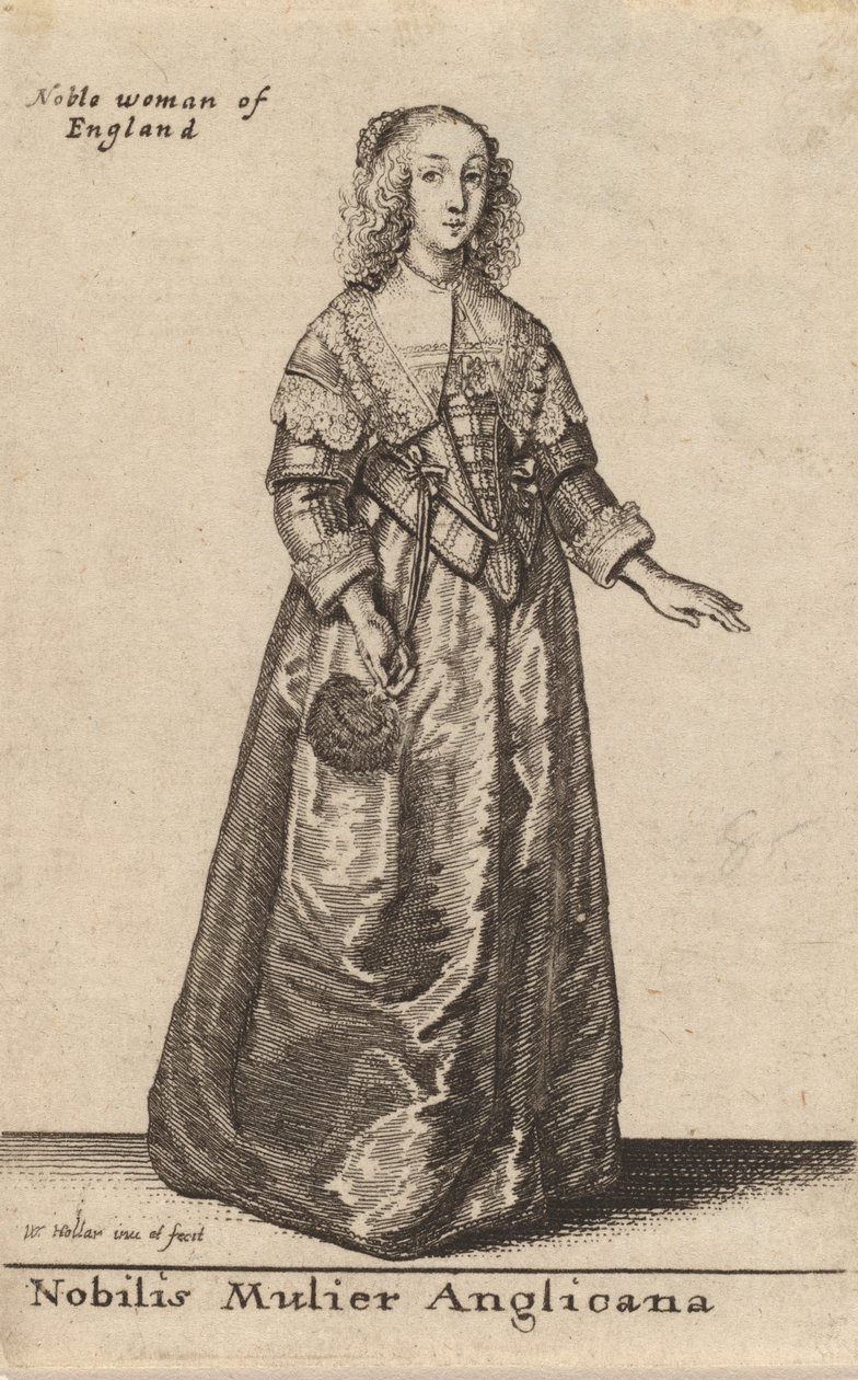 Slavná anglikánka. od Wenceslaus Hollar
