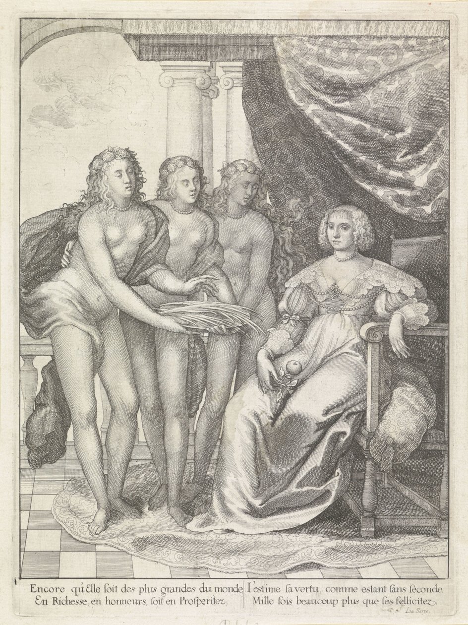 Portrét Amálie van Solmsové od Wenceslaus Hollar