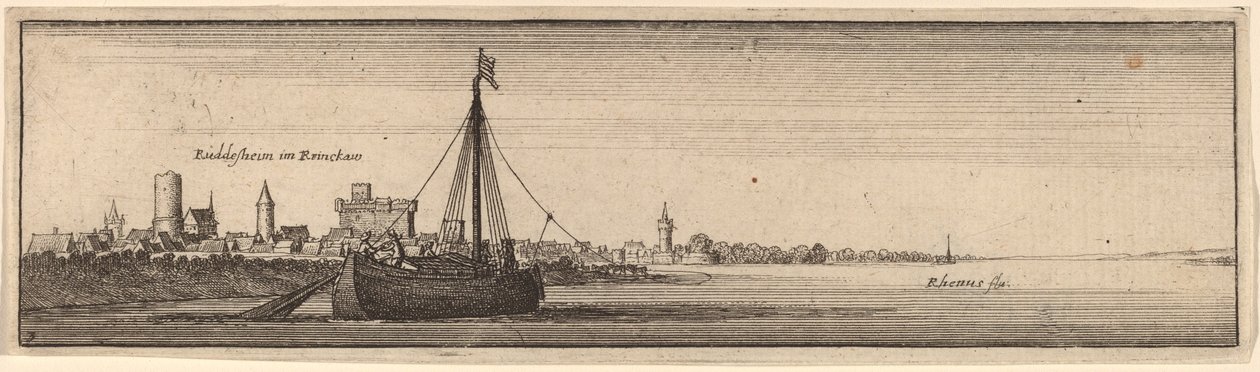 Rudesheim, c. 16321636. od Wenceslaus Hollar