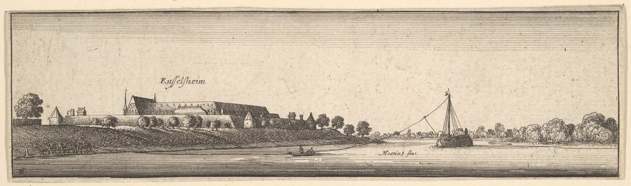 Rüsselsheim, 1642-44. od Wenceslaus Hollar