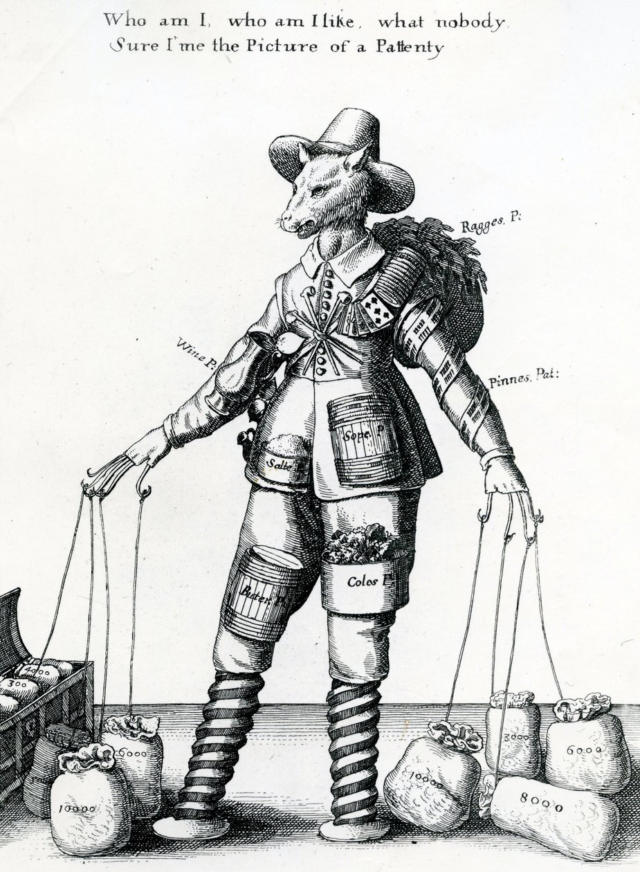 Satirický tisk, 1641-1650 od Wenceslaus Hollar