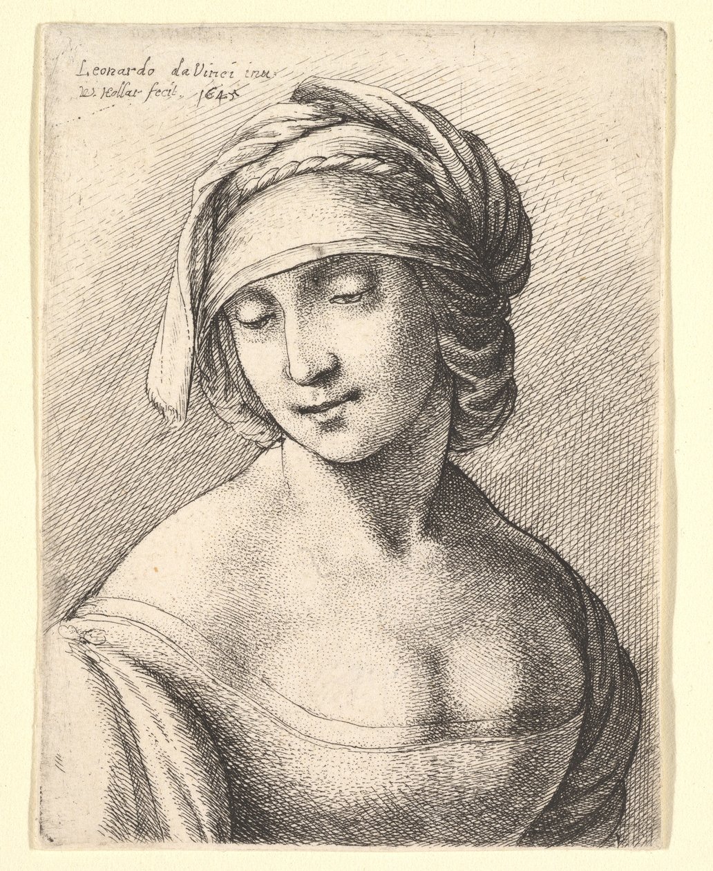 Svatá Anna, 1645. od Wenceslaus Hollar