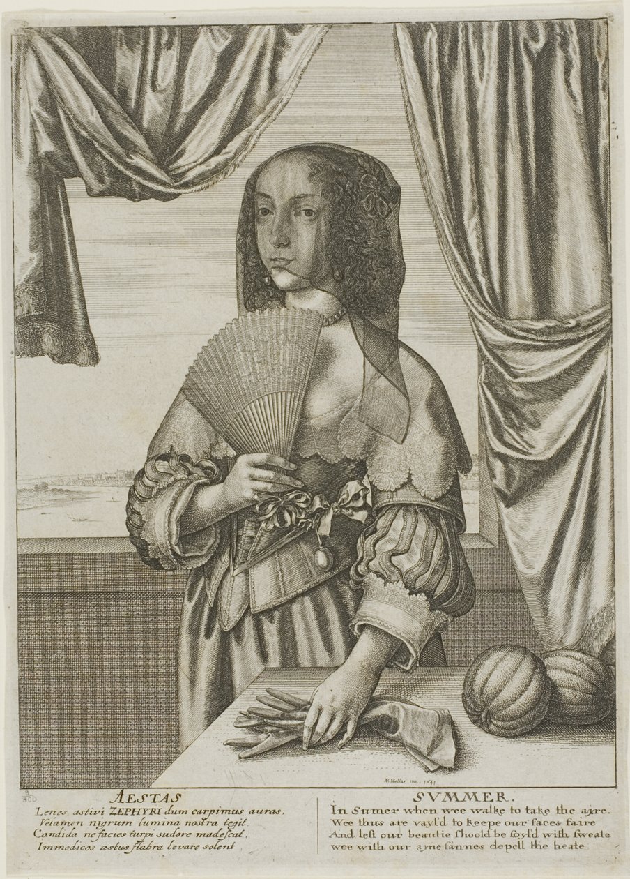 Léto od Wenceslaus Hollar