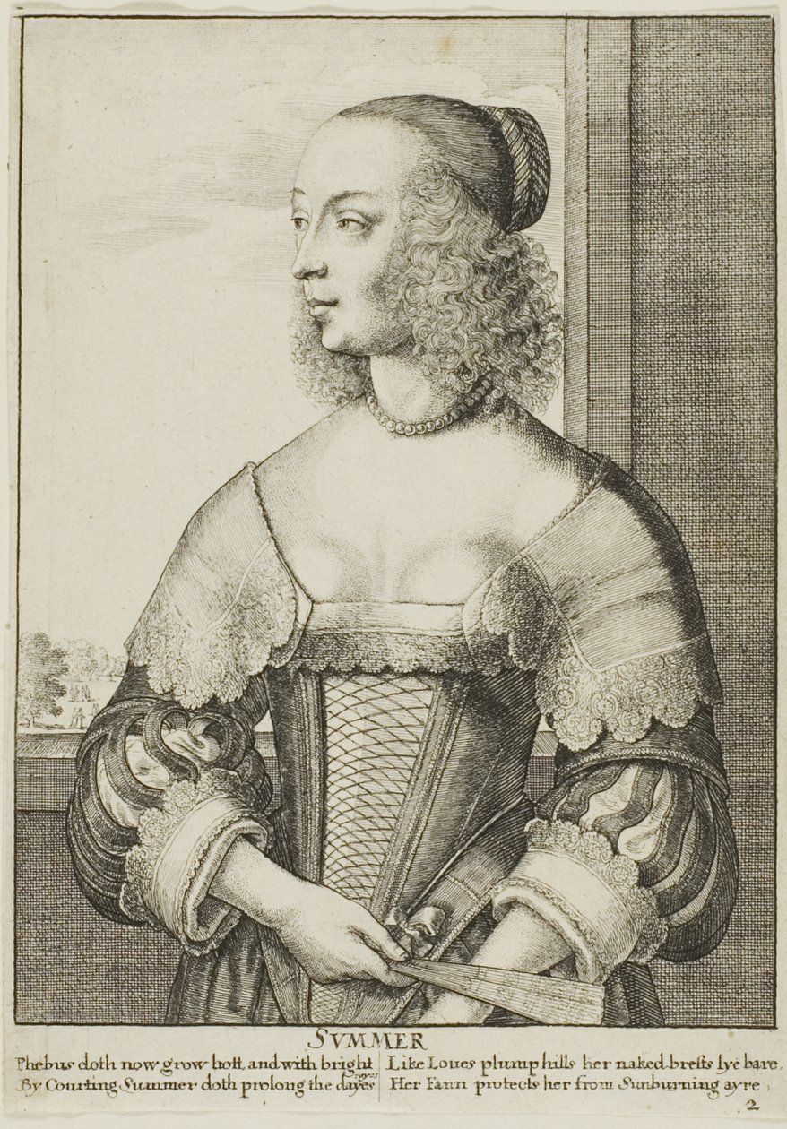 Léto od Wenceslaus Hollar