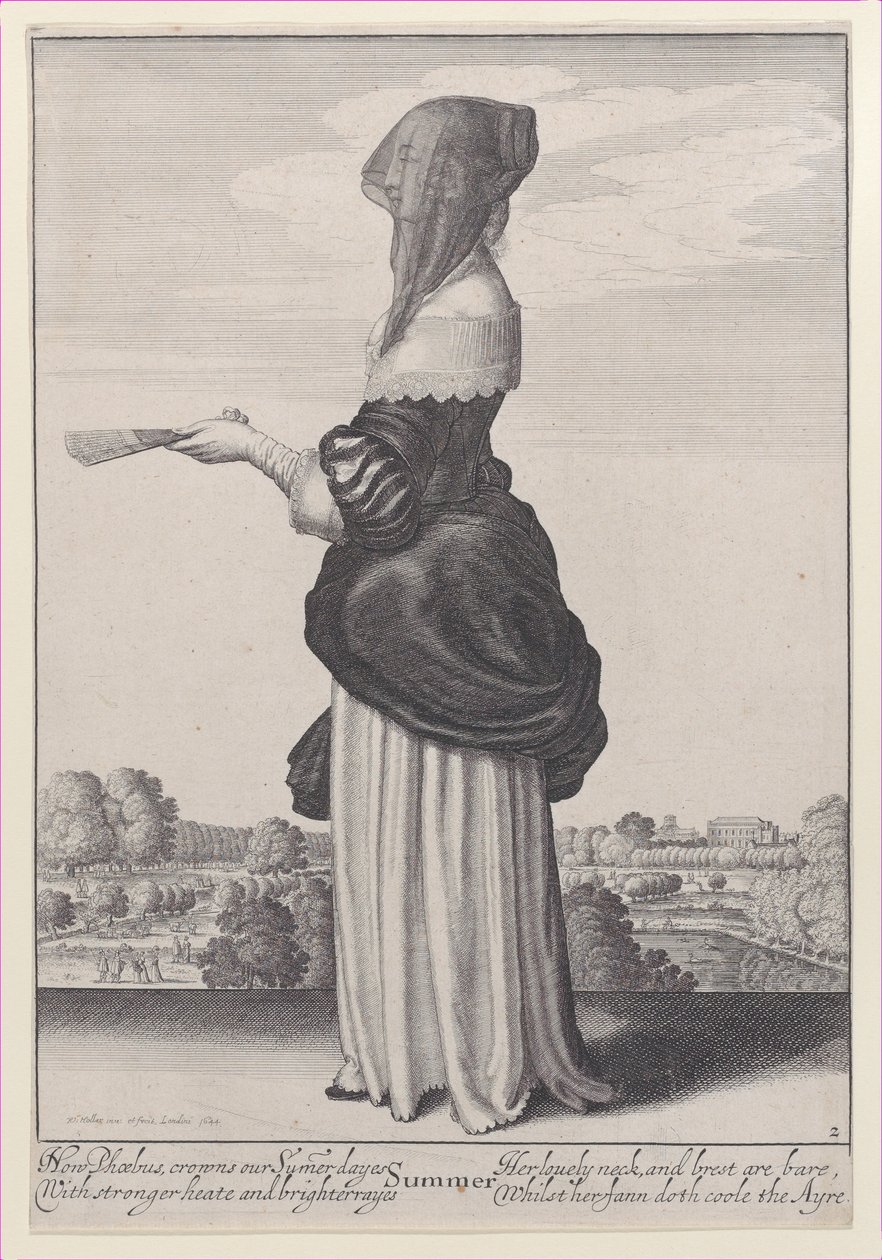 Summer, from The Seasons, 1643-44., 1643-44. od Wenceslaus Hollar