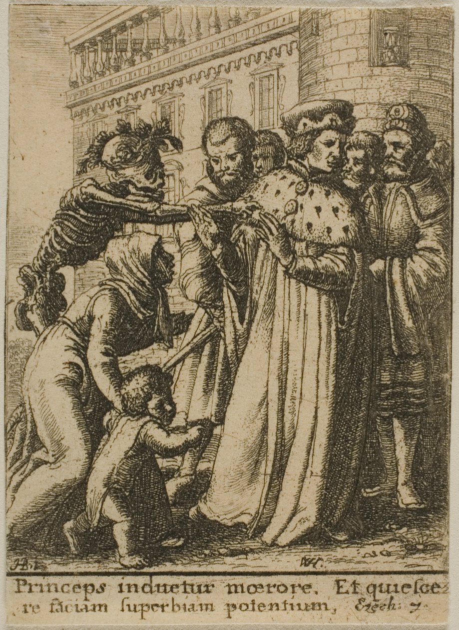 Vévoda a smrt od Wenceslaus Hollar