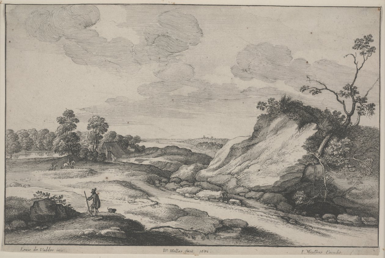 Lovec od Wenceslaus Hollar