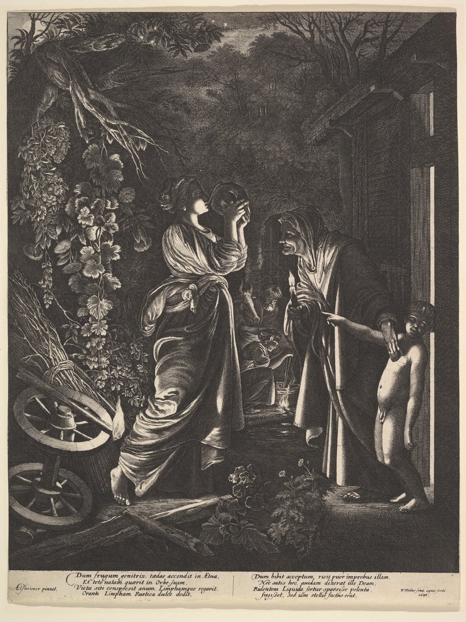 Výsměch Ceres, 1646. od Wenceslaus Hollar