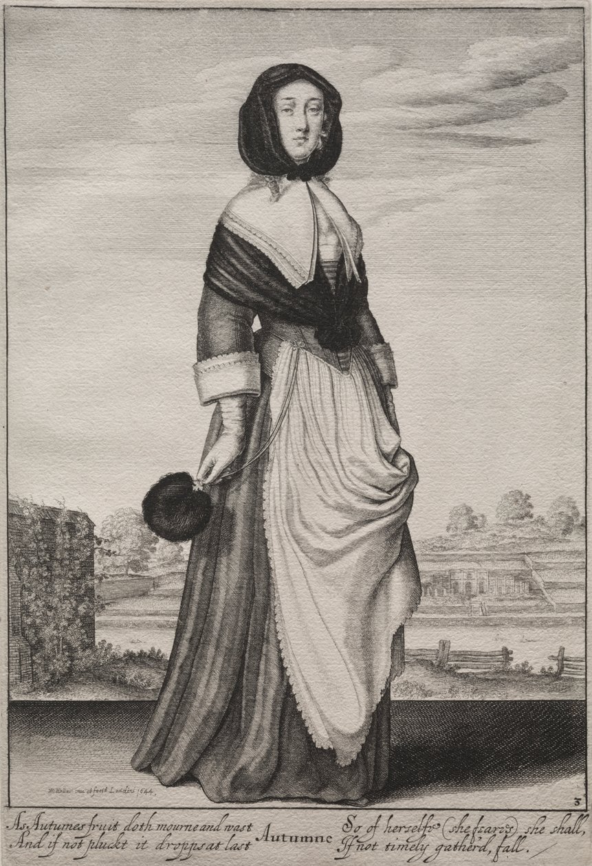 Roční období: Podzim od Wenceslaus Hollar