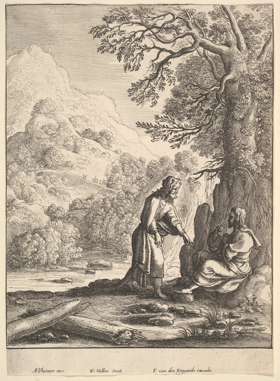 Pokušení, 1625-77. od Wenceslaus Hollar