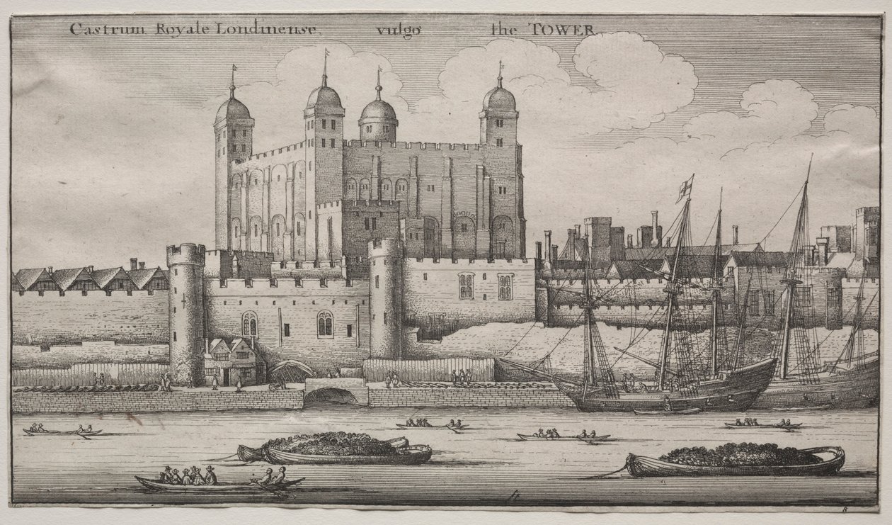 Tower, Londýn. od Wenceslaus Hollar