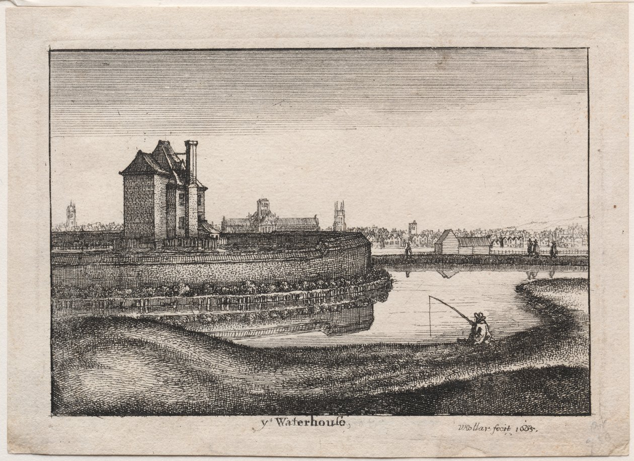 Vodní dům od Wenceslaus Hollar