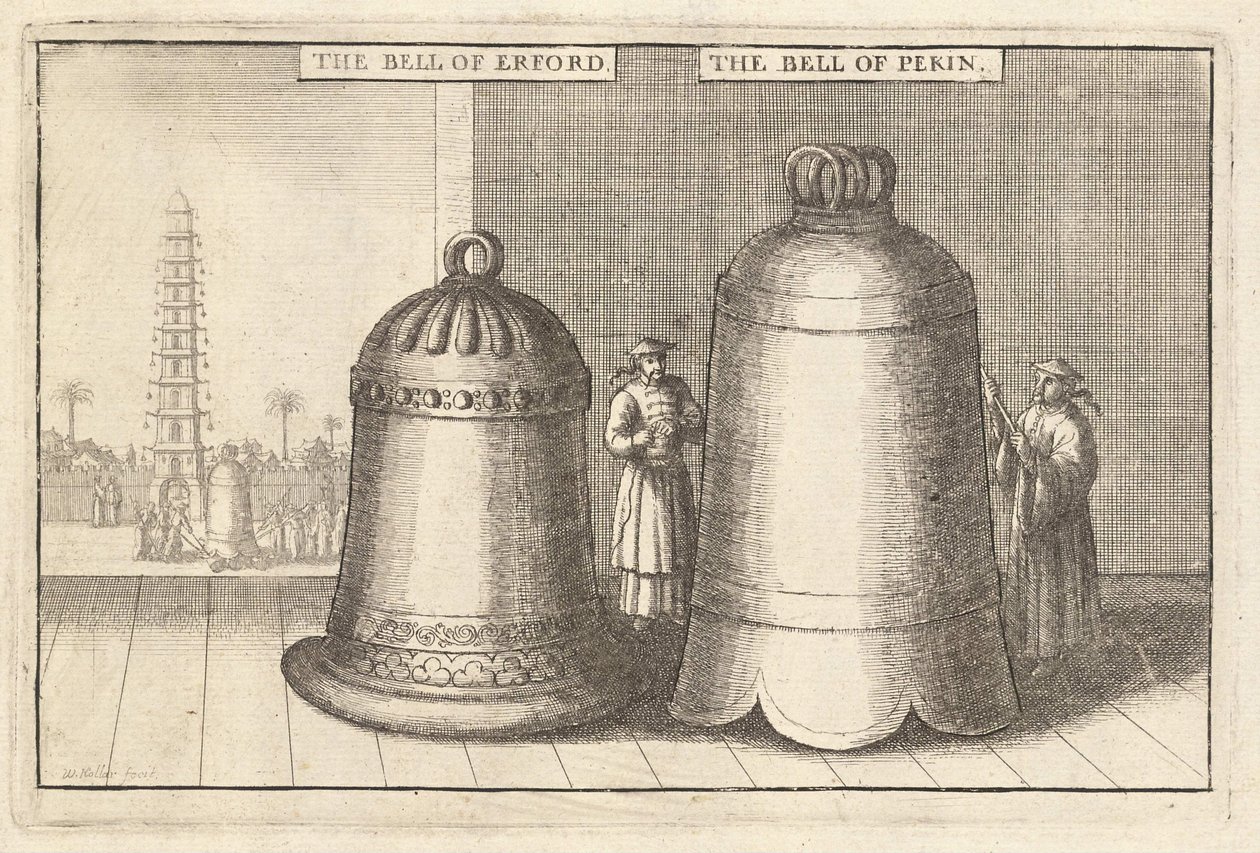 Dva zvony od Wenceslaus Hollar